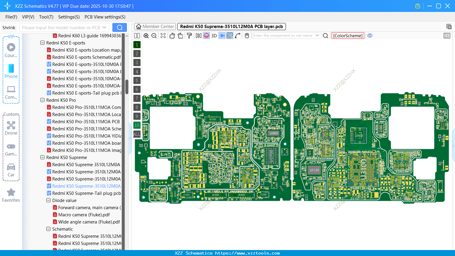 Xiaomi Redmi K50 Supreme-3510L12M0A PCB Layer